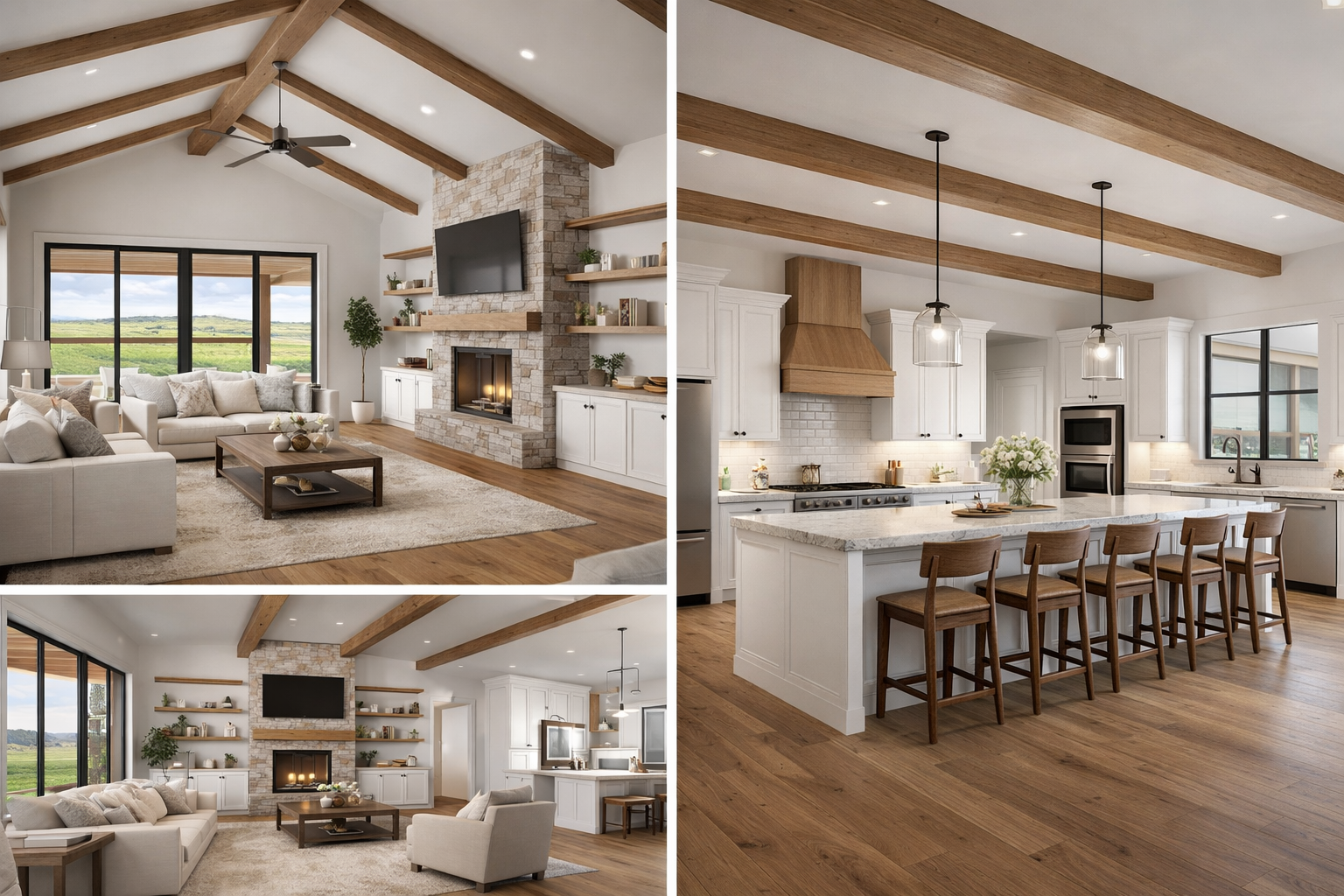 Olive Grove living area rendering